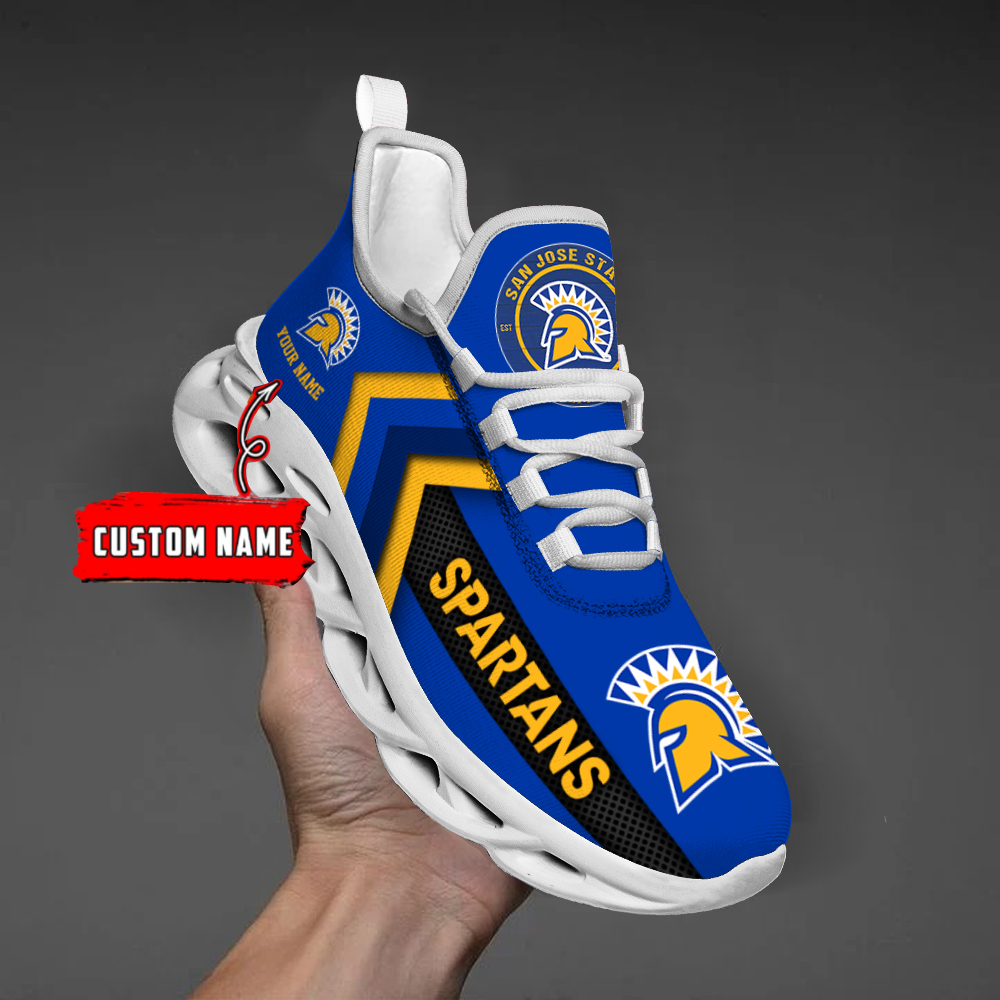 San Jose State Spartans Personalized Custom Name Max Soul Shoes DS003