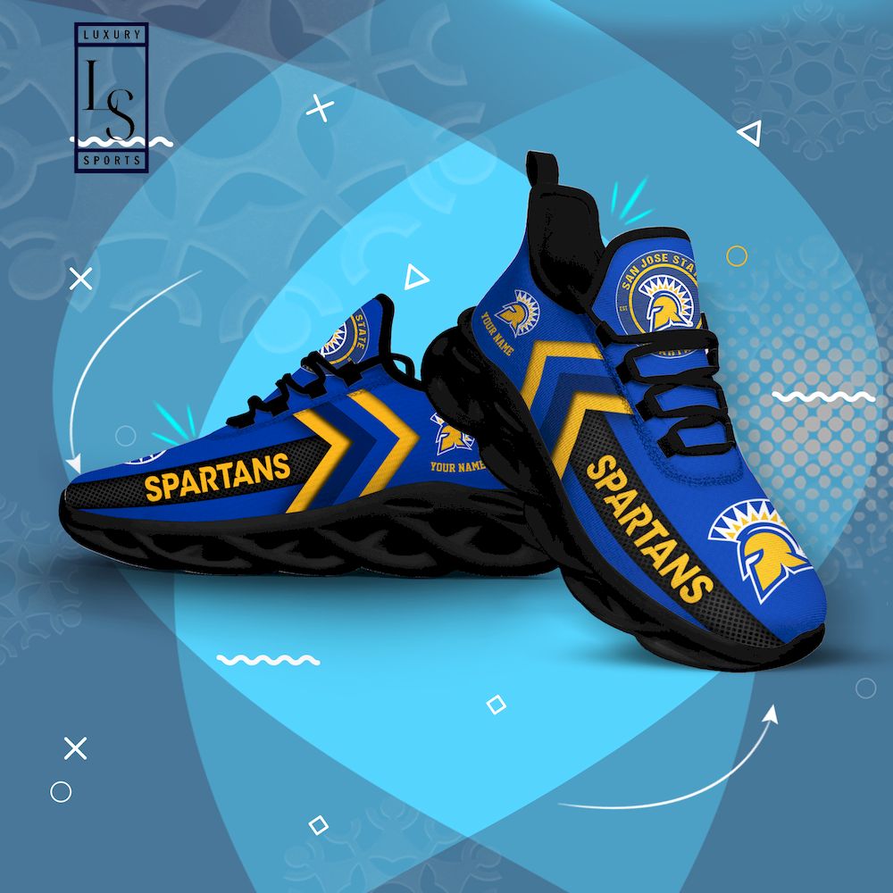San Jose State Spartans Personalized Max Soul Shoes