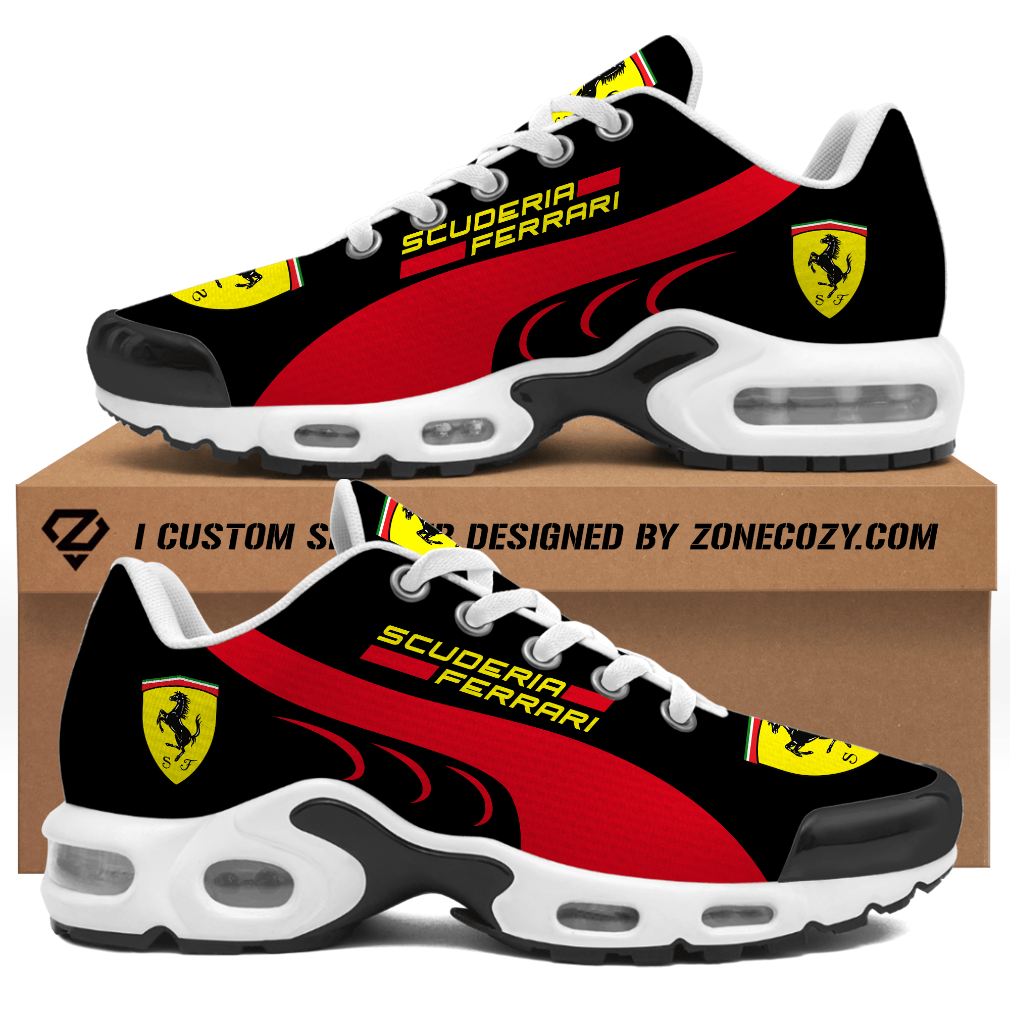 Scuderia Ferrari Motor Sport Team Air Cushion Red Sneaker
