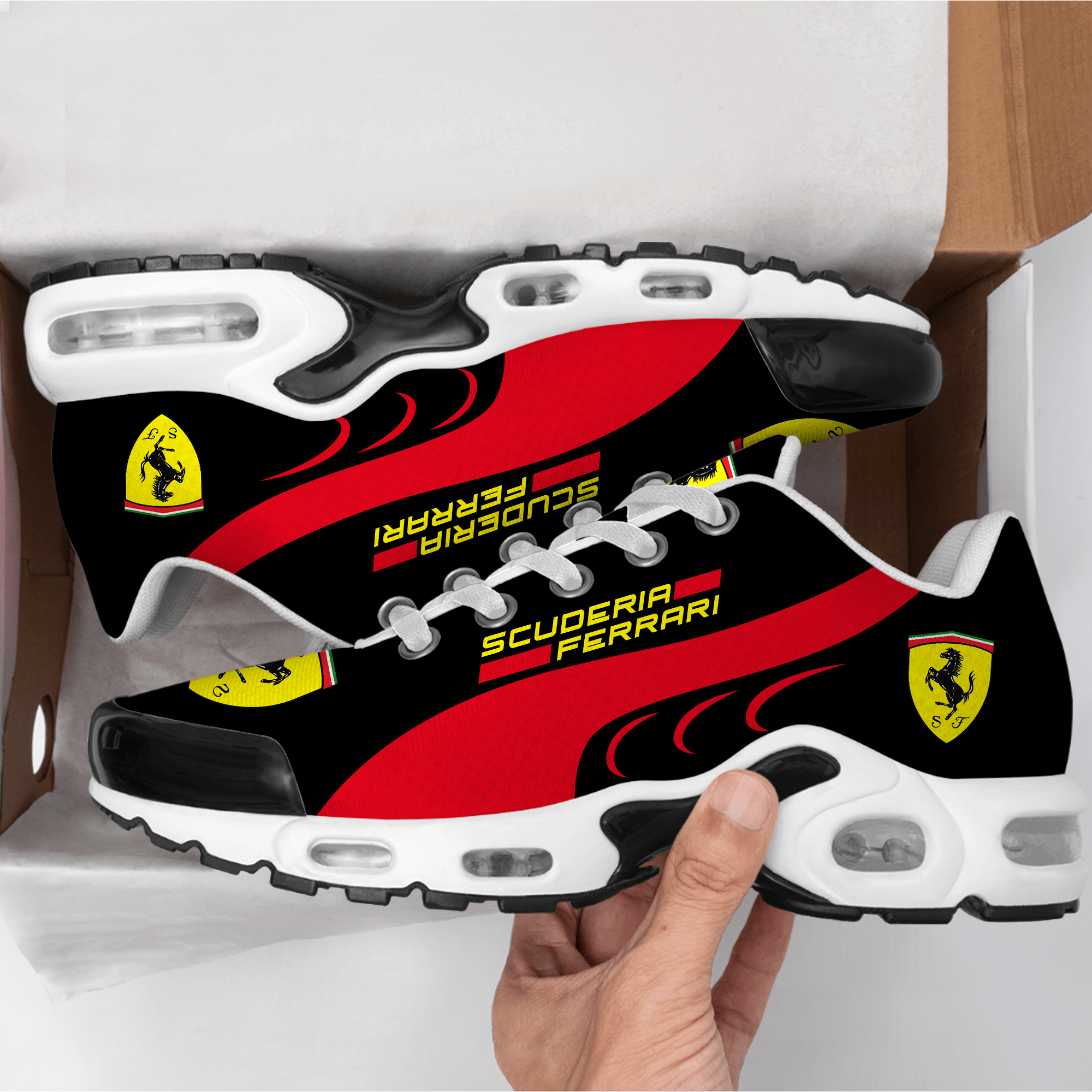 Scuderia Ferrari Motor Sport Team Air Cushion Red Sneaker