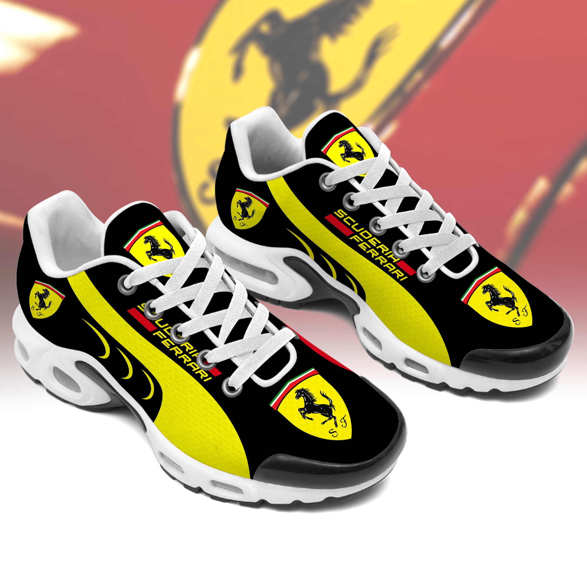 Scuderia Ferrari Motor Sport Team Air Cushion Yellow Sneaker