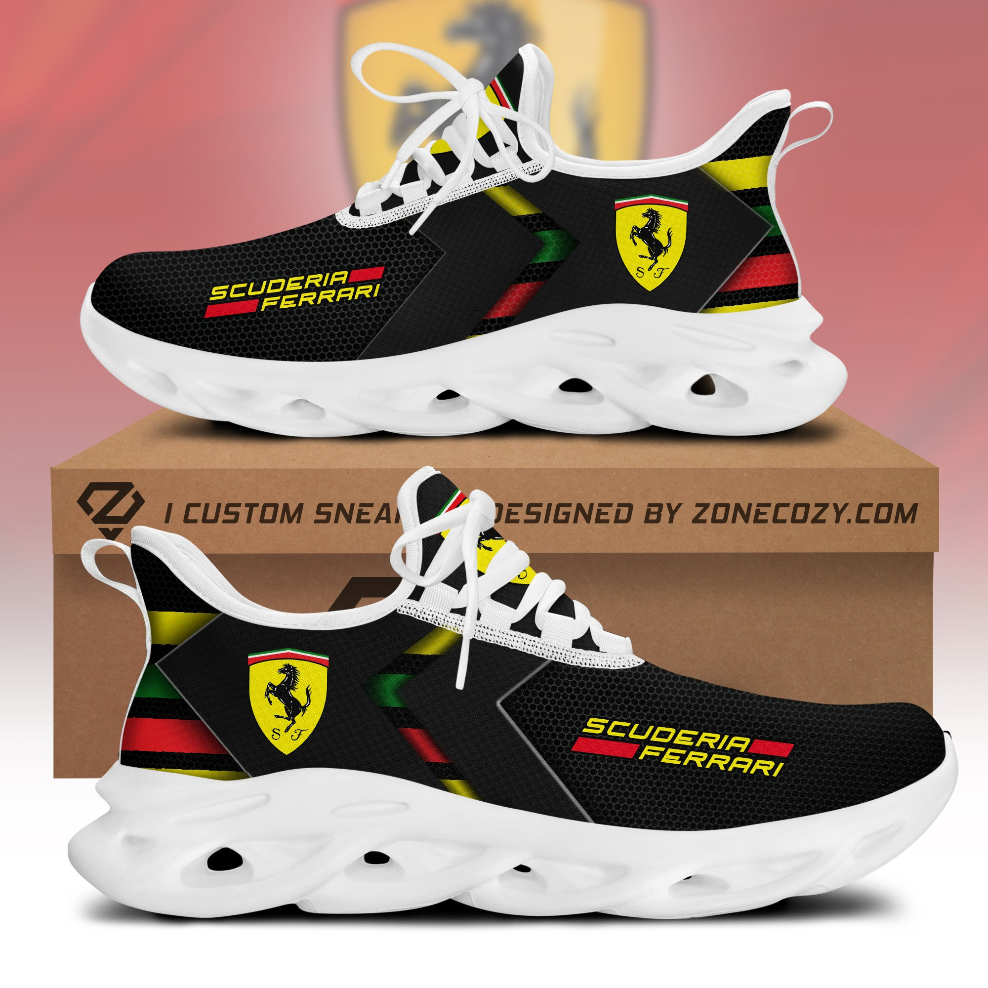Scuderia Ferrari Q2 Chunky Custom Sneaker