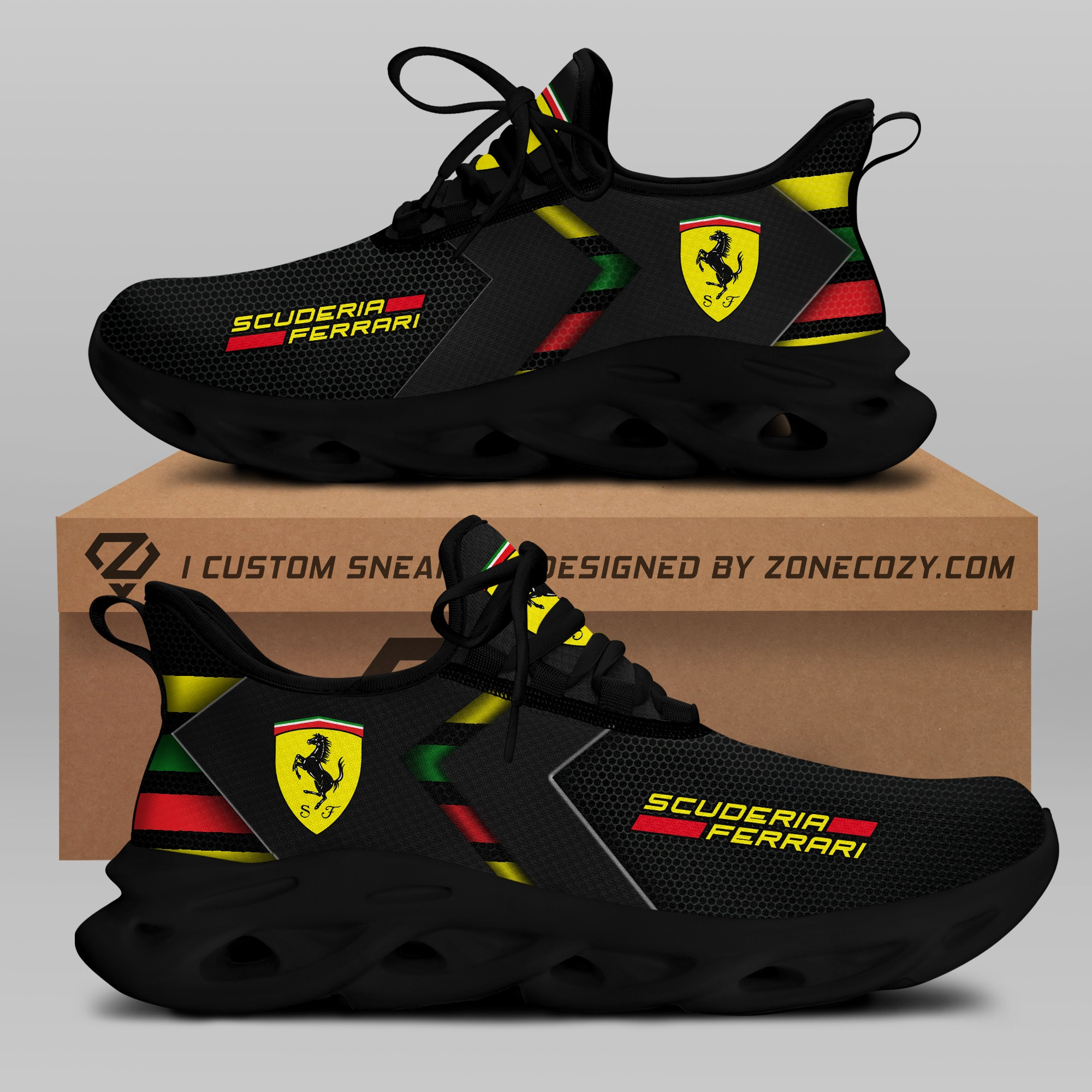 Scuderia Ferrari Q2 Chunky Custom Sneaker