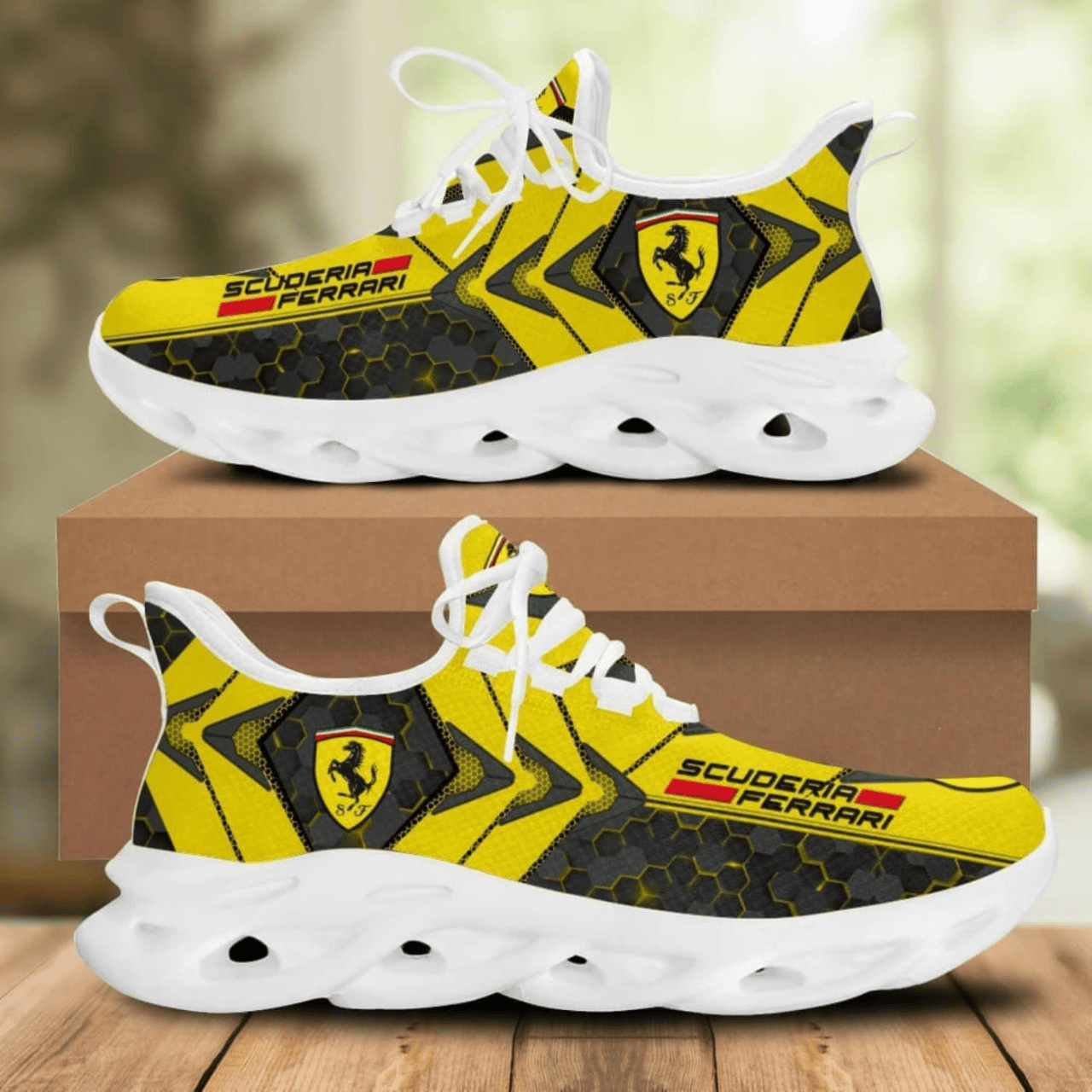 Scuderia Ferrari Yellow Version Chunky Custom Sneaker