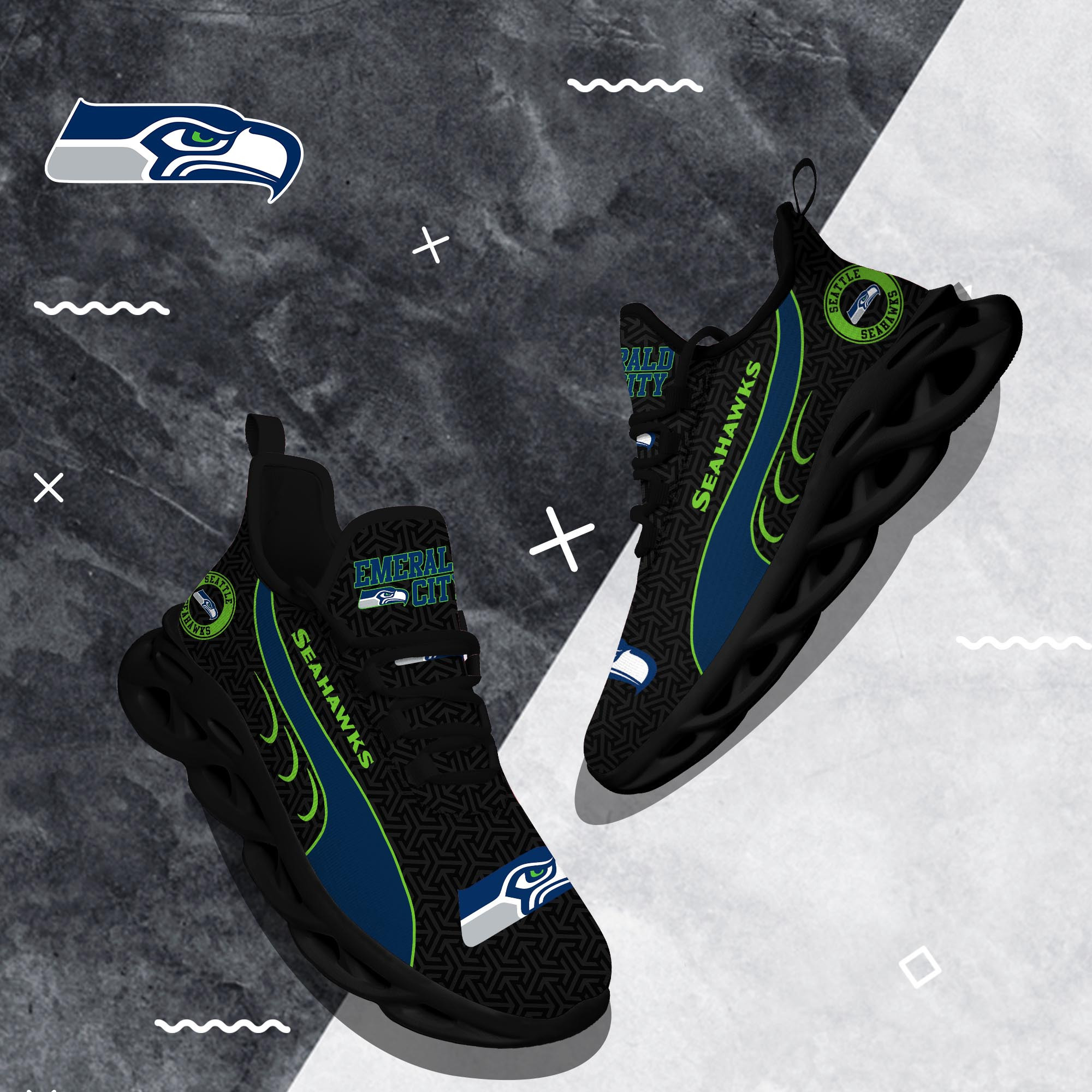 Seattle Seahawks Clunky Shoes T-42107