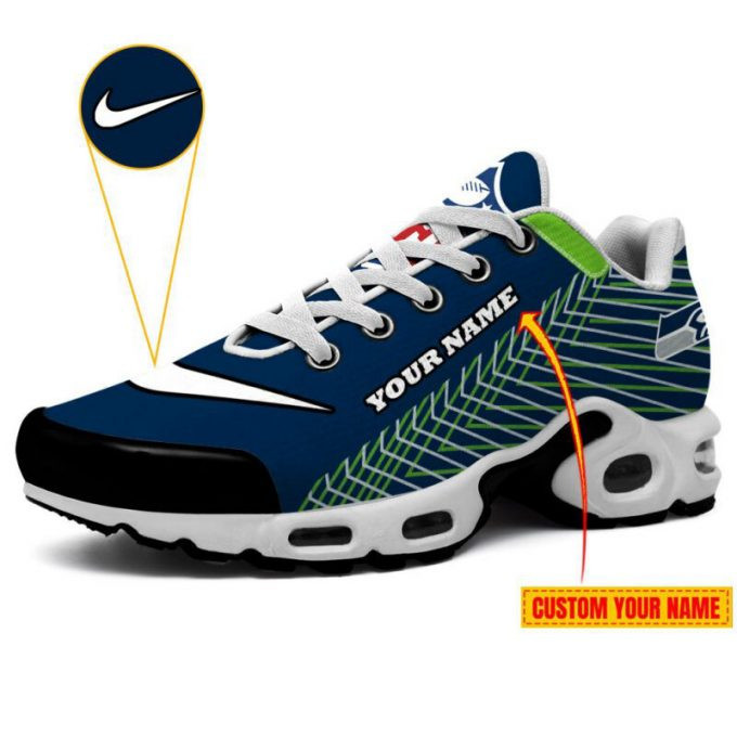 Seattle Seahawks Custom Name Air Max Shoes Air Cushion Sneakers