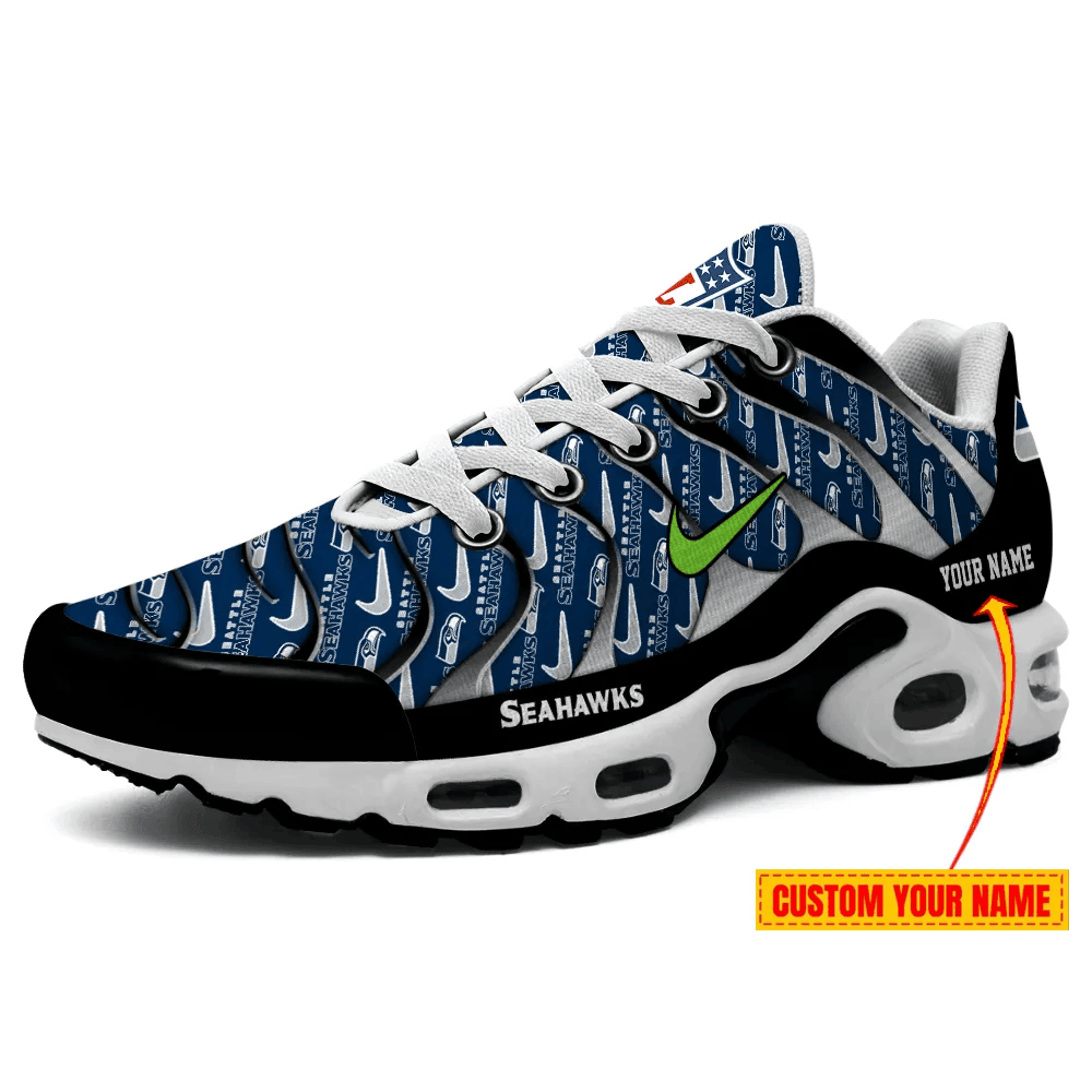 Seattle Seahawks Personalized Name Team Mix Colors V5 TN Shoes Air Cushion Sneakers