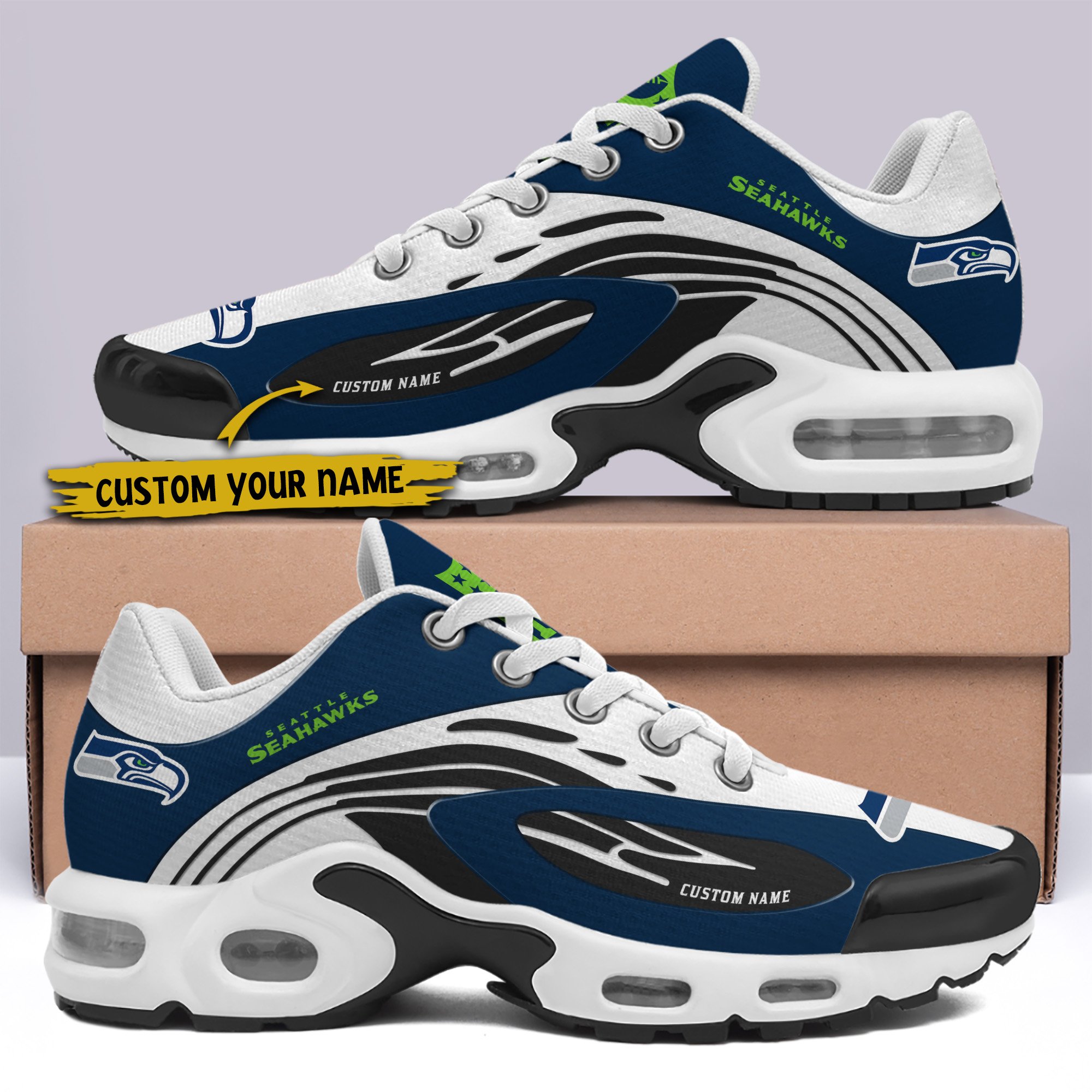 Seattle Seahawks TN Shoes 2026 Version Custom Your Name 950