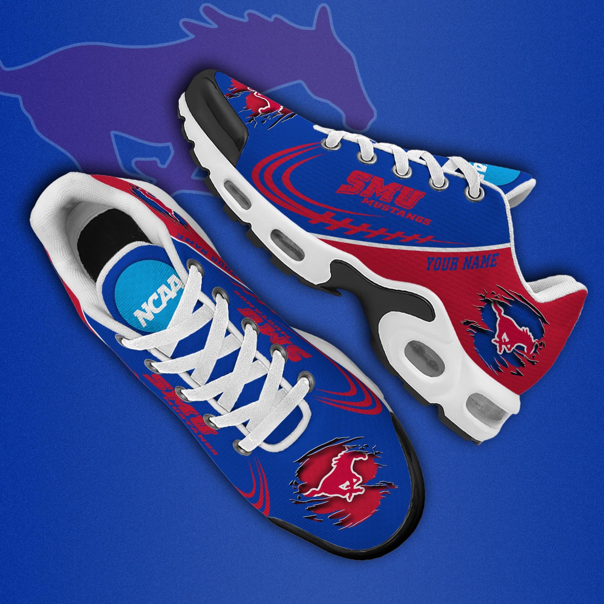 SMU Mustangs TN Shoes 2026 Version Custom Name