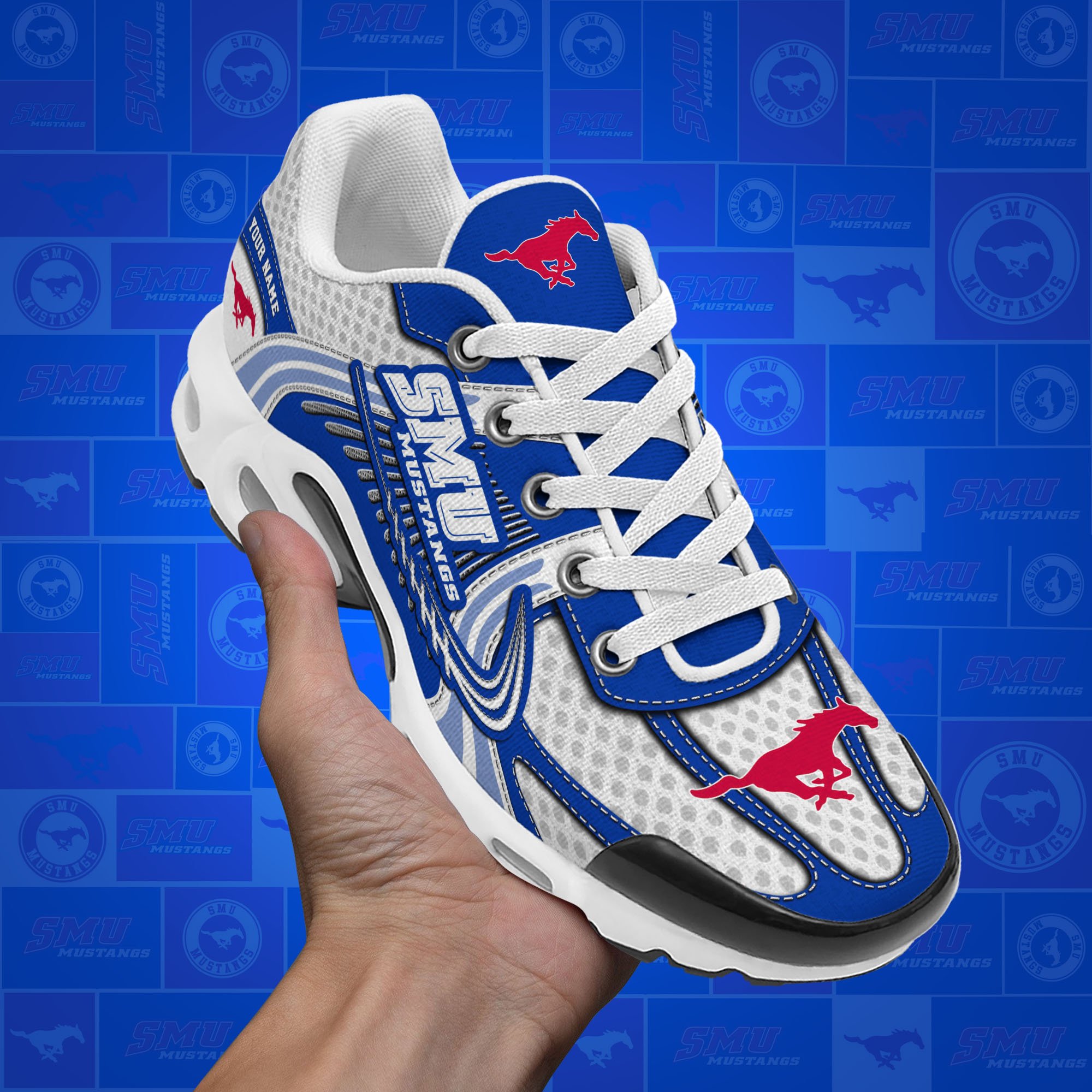 SMU Mustangs TN Shoes Custom Your Name, Sport Shoes