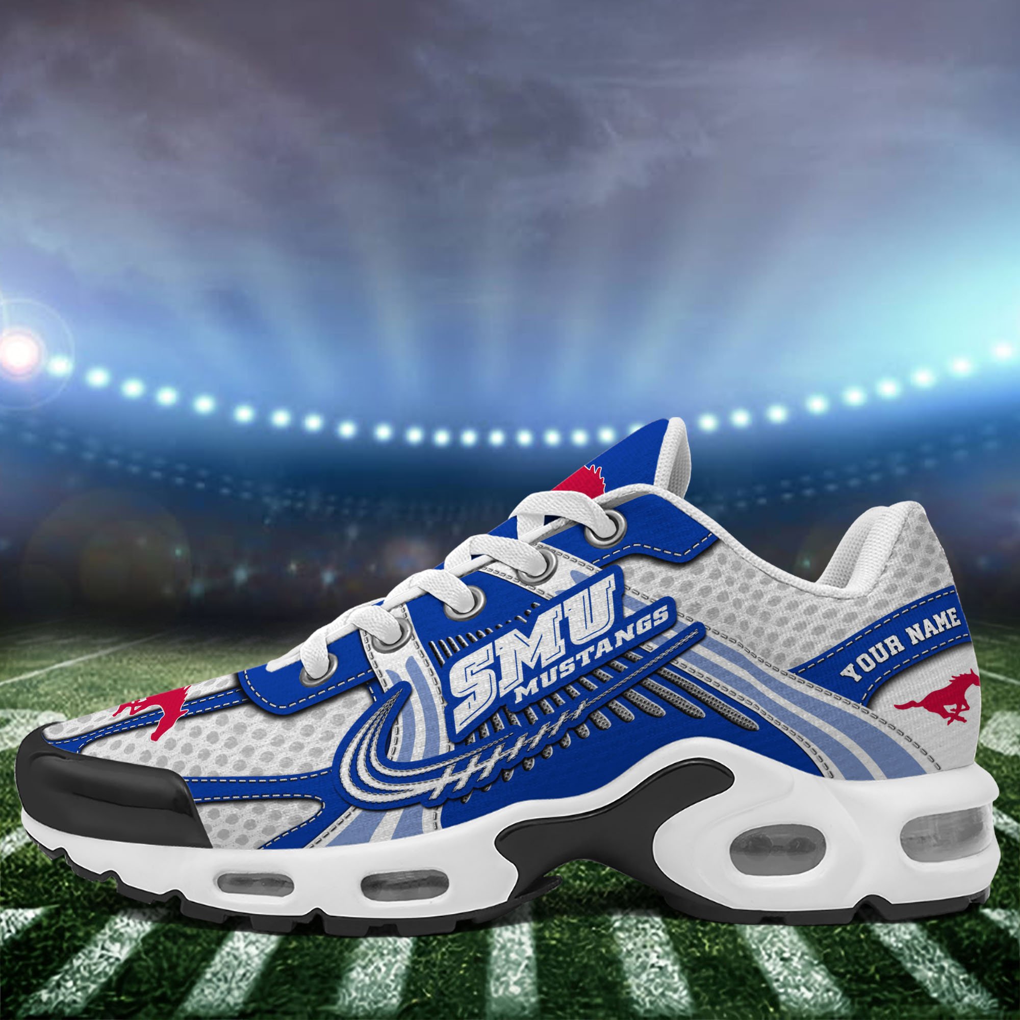 SMU Mustangs TN Shoes Custom Your Name, Sport Shoes