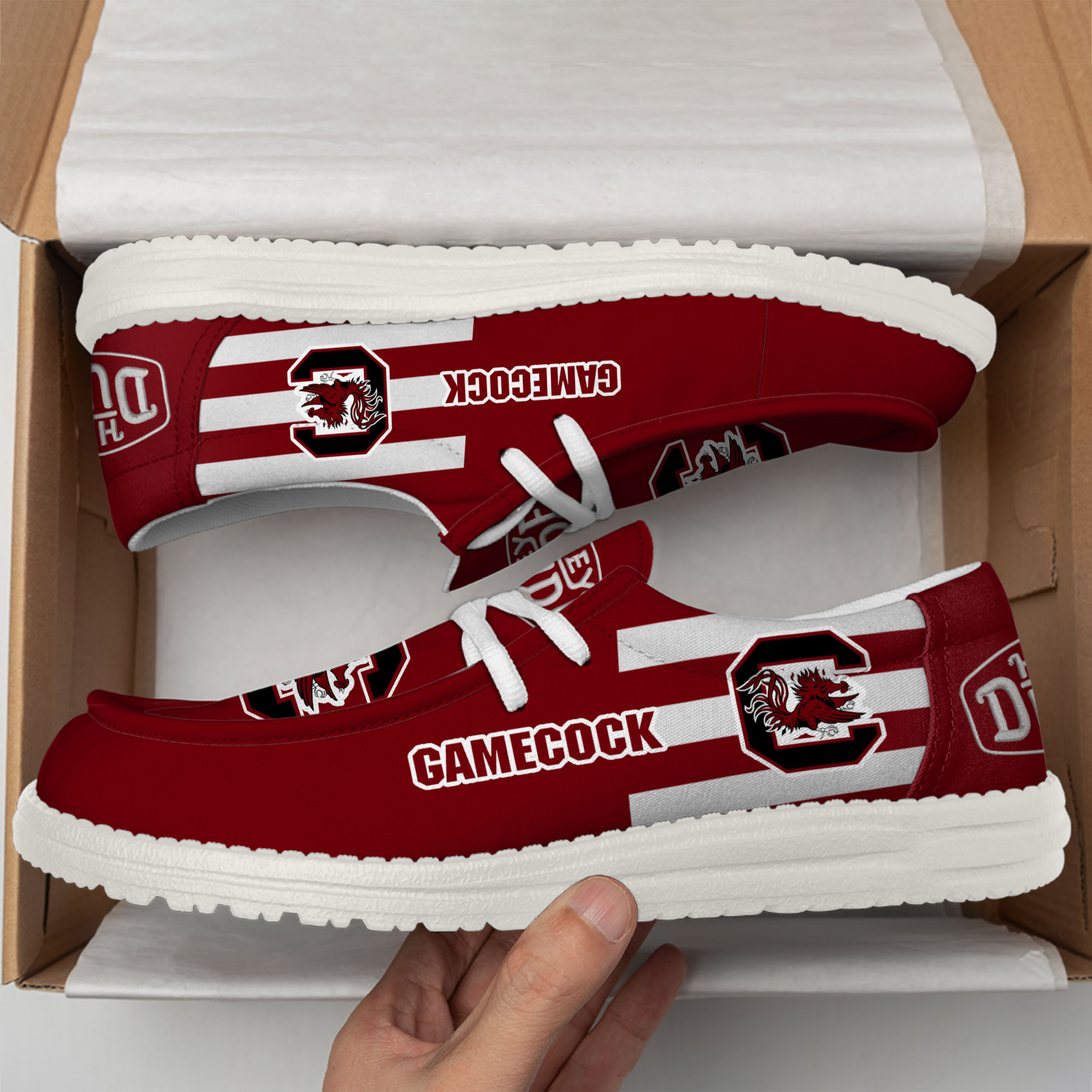 South Carolina Gamecocks Hey Dude Canvas Loafer Shoes