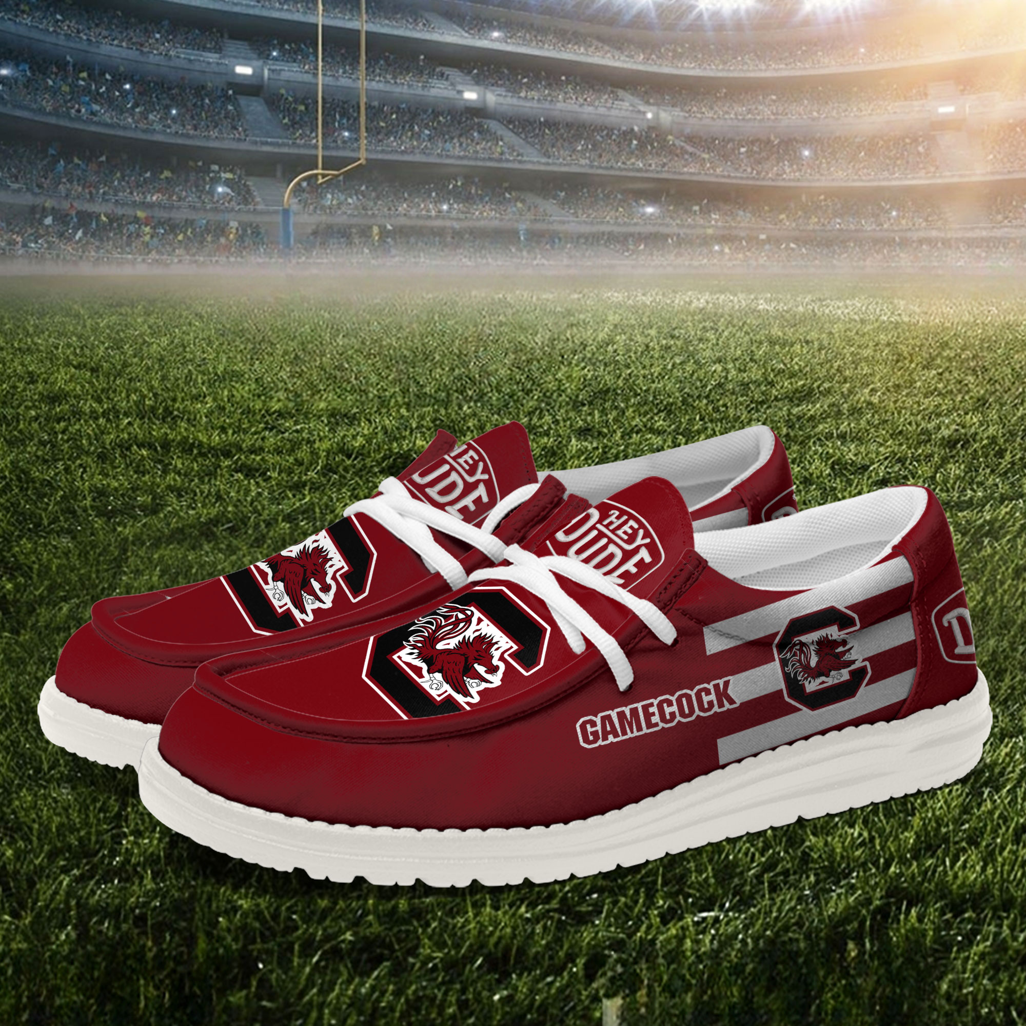 South Carolina Gamecocks Hey Dude Canvas Loafer Shoes