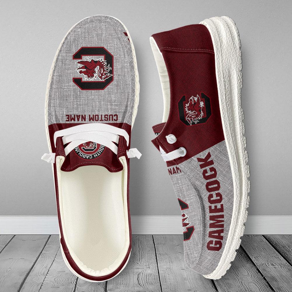 South Carolina Gamecocks Personalized Hey Dude Shoes