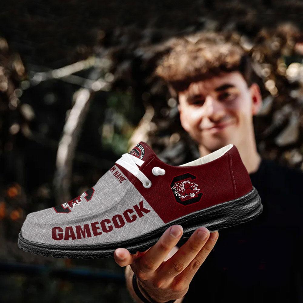 South Carolina Gamecocks Personalized Hey Dude Shoes