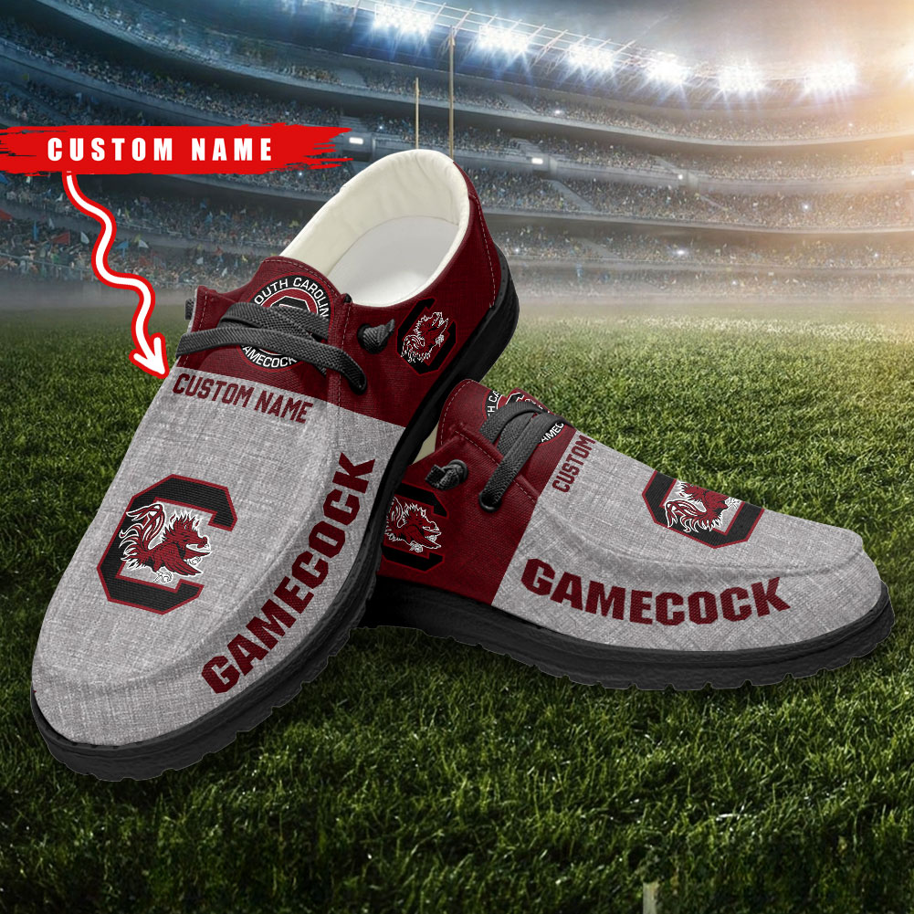 South Carolina Gamecocks Personalized Hey Dude Shoes