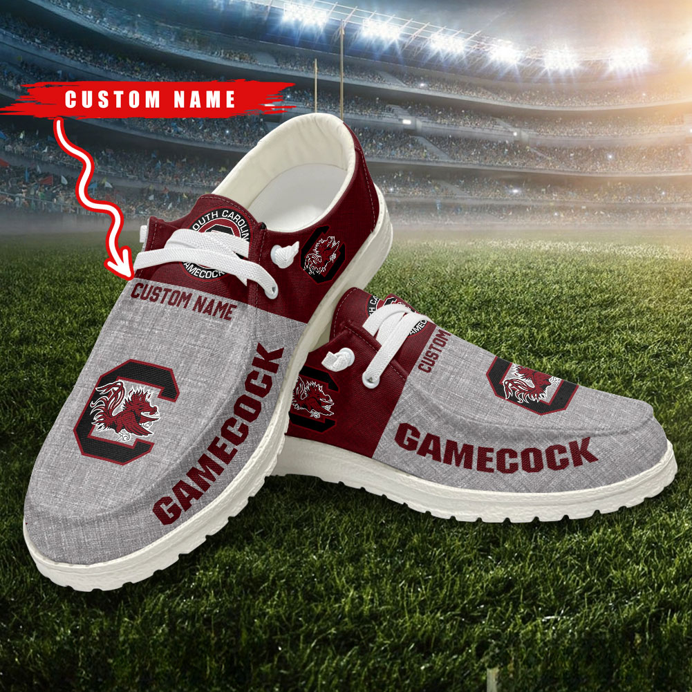 South Carolina Gamecocks Personalized Hey Dude Shoes