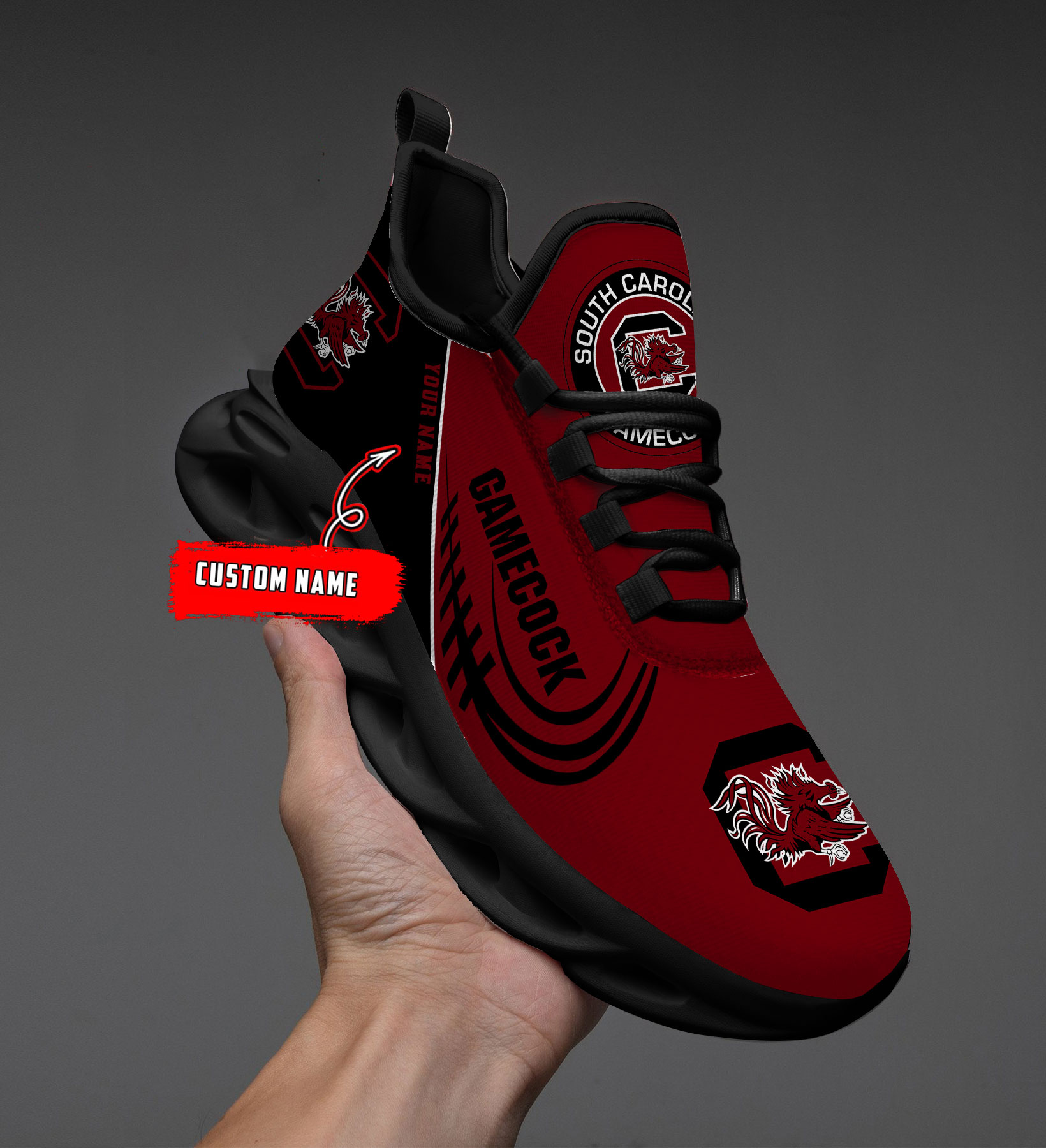 South Carolina Gamecocks PERSONALIZED MAX SOUL SHOES T1