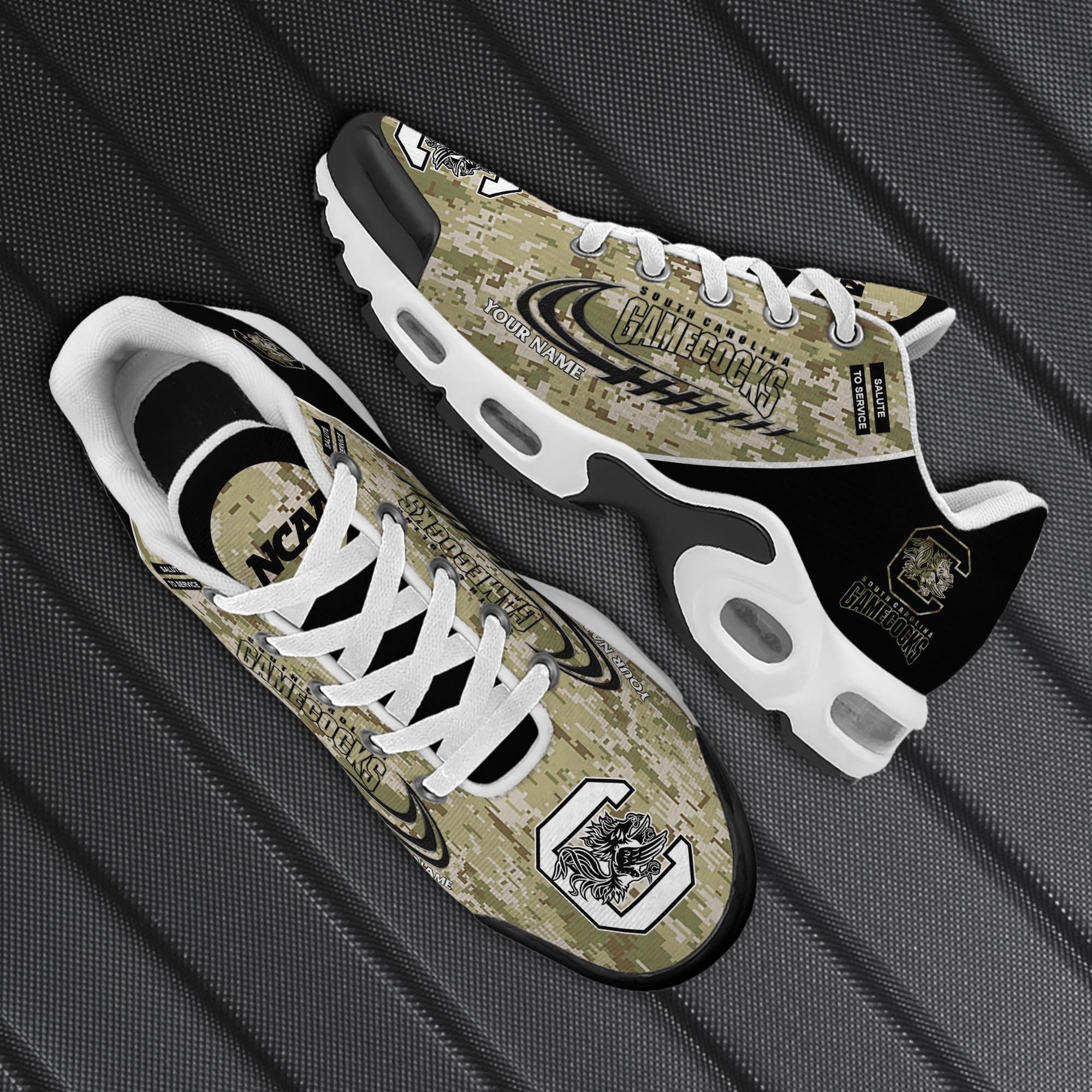 South Carolina Gamecocks TN Shoes 2026 Version Custom Name, Camouflage Shoes, Gifts For Football Lovers