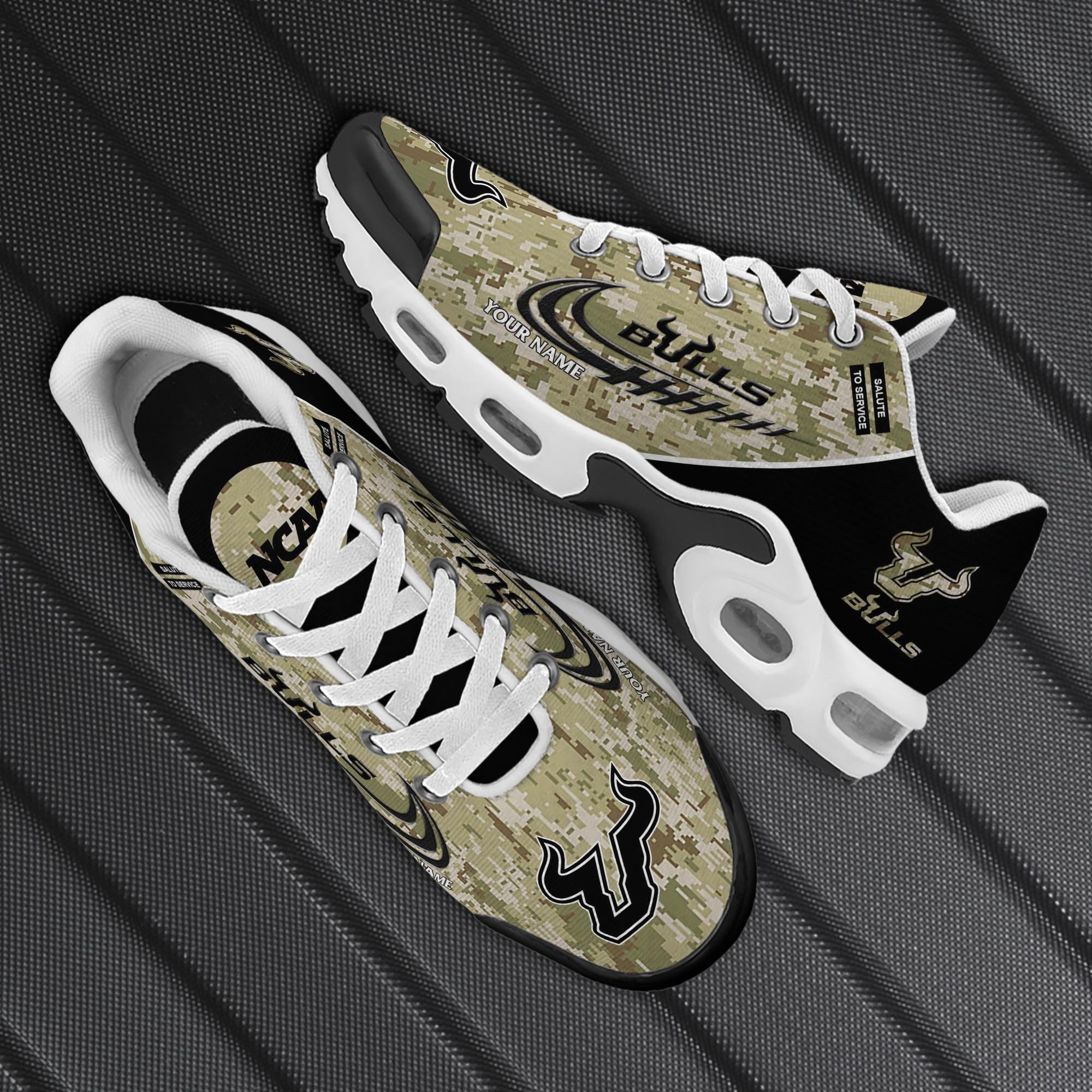 South Florida Bulls TN Shoes 2026 Version Custom Name, Camouflage Shoes, Gifts For Football Lovers PH636