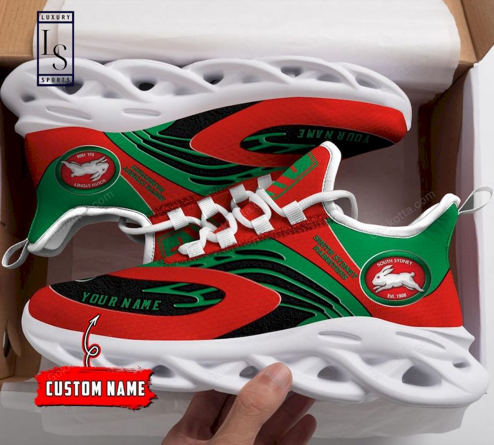 South Sydney Rabbitohs NRL Personalized Max Soul Shoes