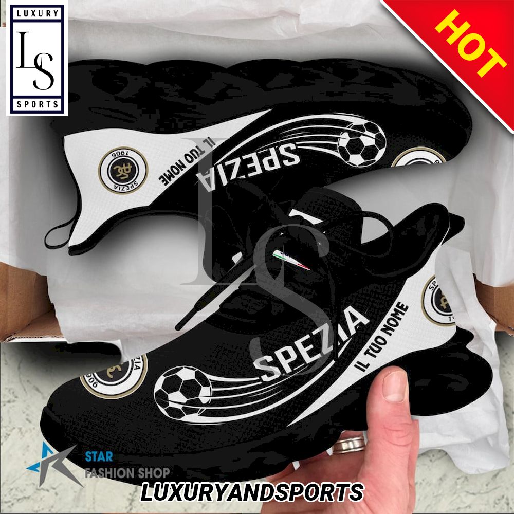 Spezia Calcio Serie A Custom Name Max Soul Shoes