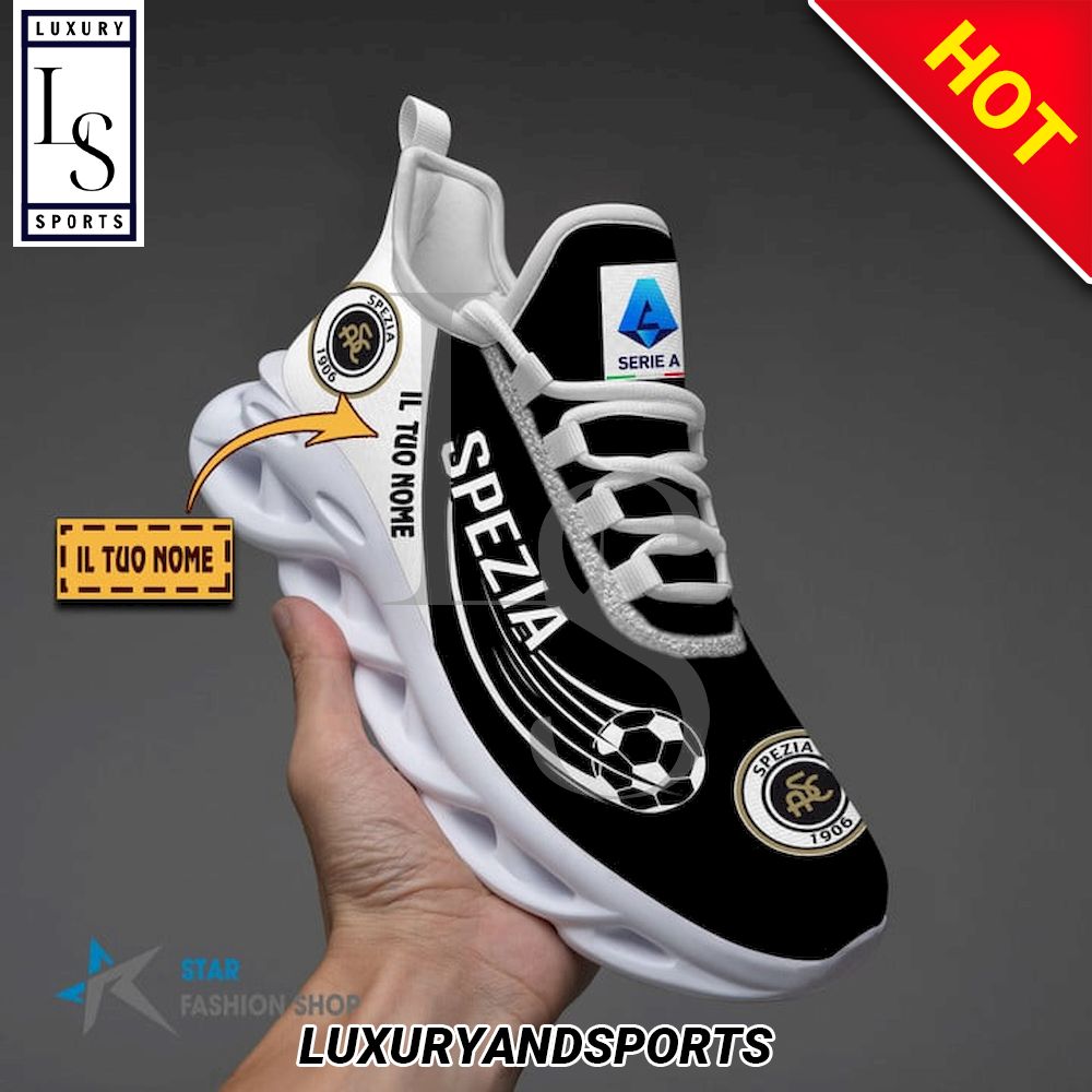 Spezia Calcio Serie A Custom Name Max Soul Shoes