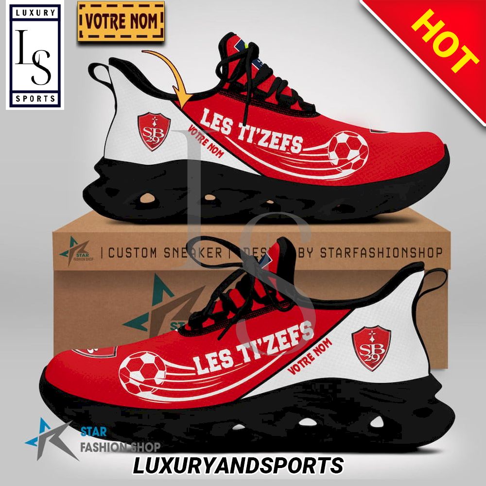 Stade Brestois 29 Ligue 1 Custom Name Max Soul Shoes