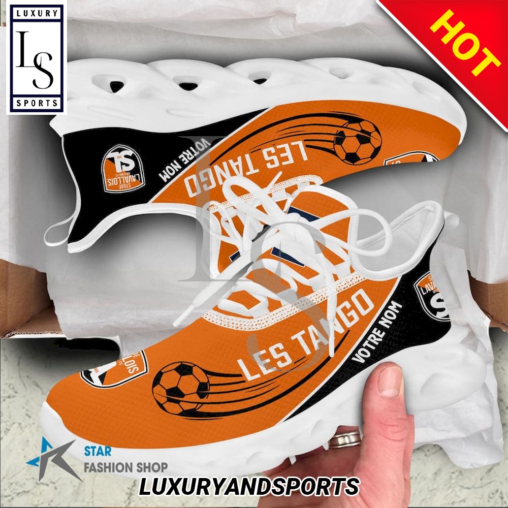 Stade Lavallois Ligue 2 Custom Name Max Soul Shoes