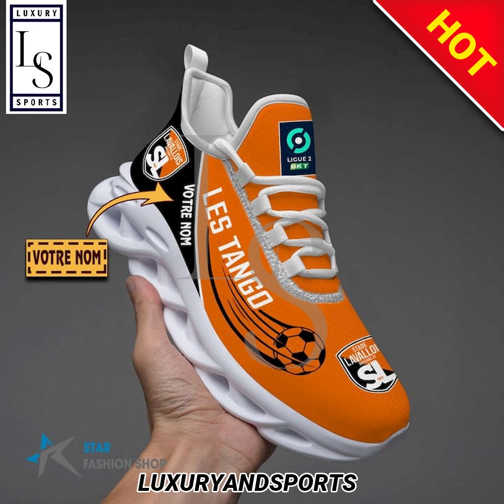 Stade Lavallois Ligue 2 Custom Name Max Soul Shoes