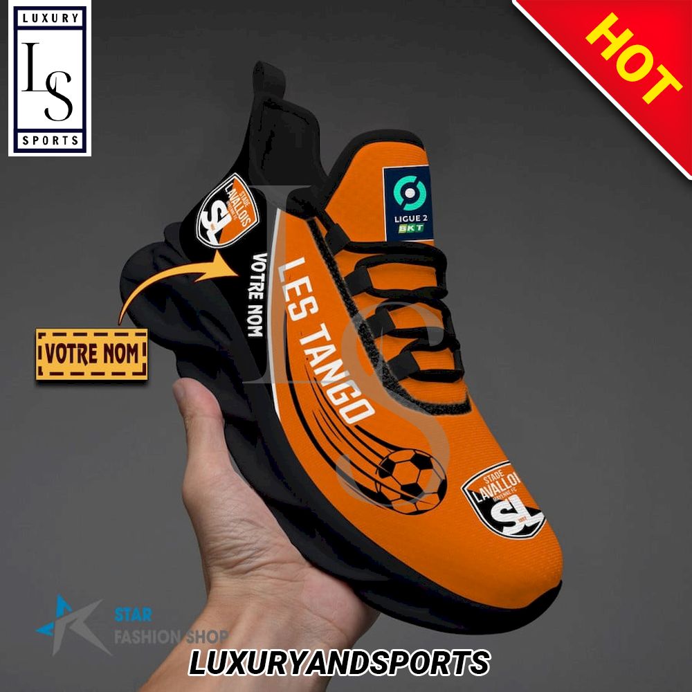 Stade Lavallois Ligue 2 Custom Name Max Soul Shoes