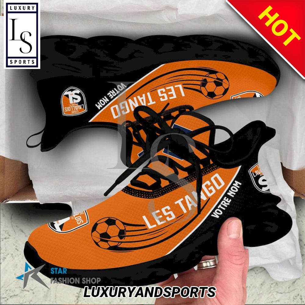 Stade Lavallois Ligue 2 Custom Name Max Soul Shoes