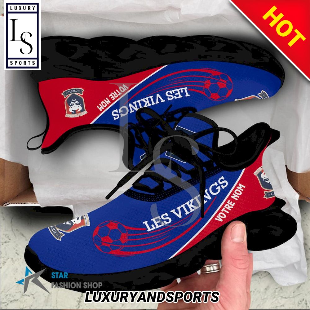 Stade Malherbe Caen Ligue 2 Custom Name Max Soul Shoes