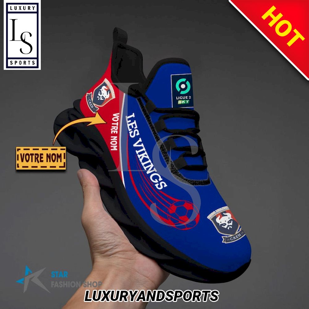Stade Malherbe Caen Ligue 2 Custom Name Max Soul Shoes