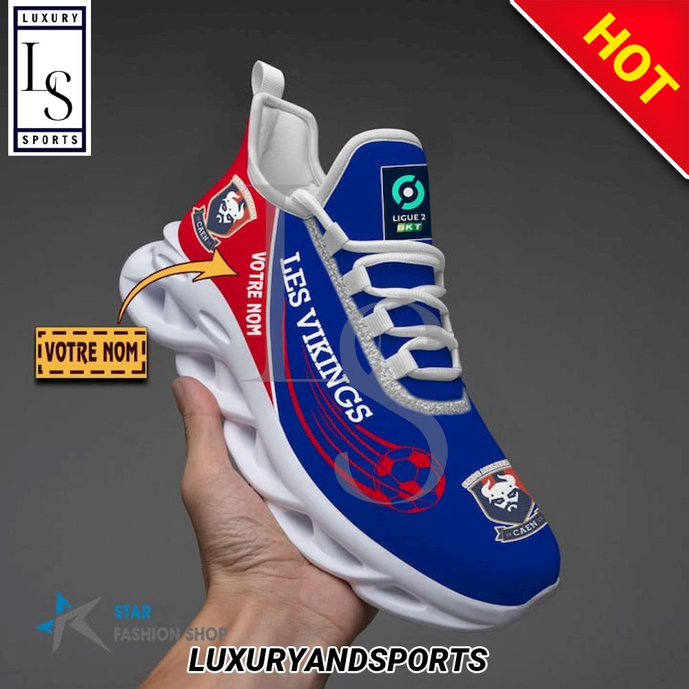 Stade Malherbe Caen Ligue 2 Custom Name Max Soul Shoes