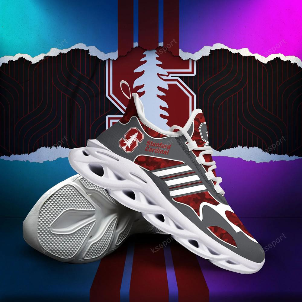 Stanford Cardinal Max Soul Clunky, Camo Running Sneakers For Fan Ever