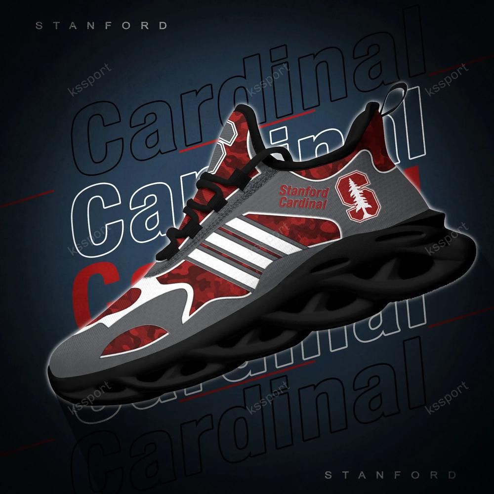 Stanford Cardinal Max Soul Clunky, Camo Running Sneakers For Fan Ever