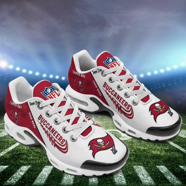 Tampa Bay Buccaneers Personalized Name Team Mix Colors Wing Logo TN Air Max Shoes Air Cushion Sneakers