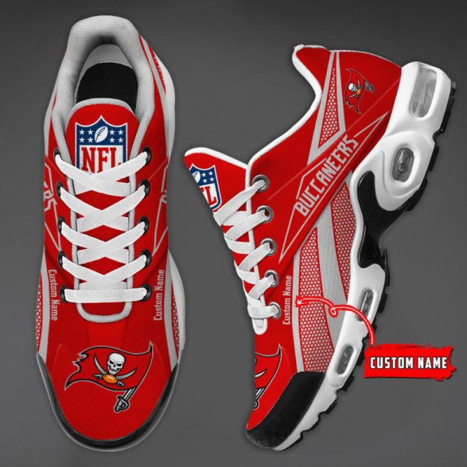 Tampa Bay Buccaneers Team Custom Name Air Max Shoes Air Cushion Sneakers