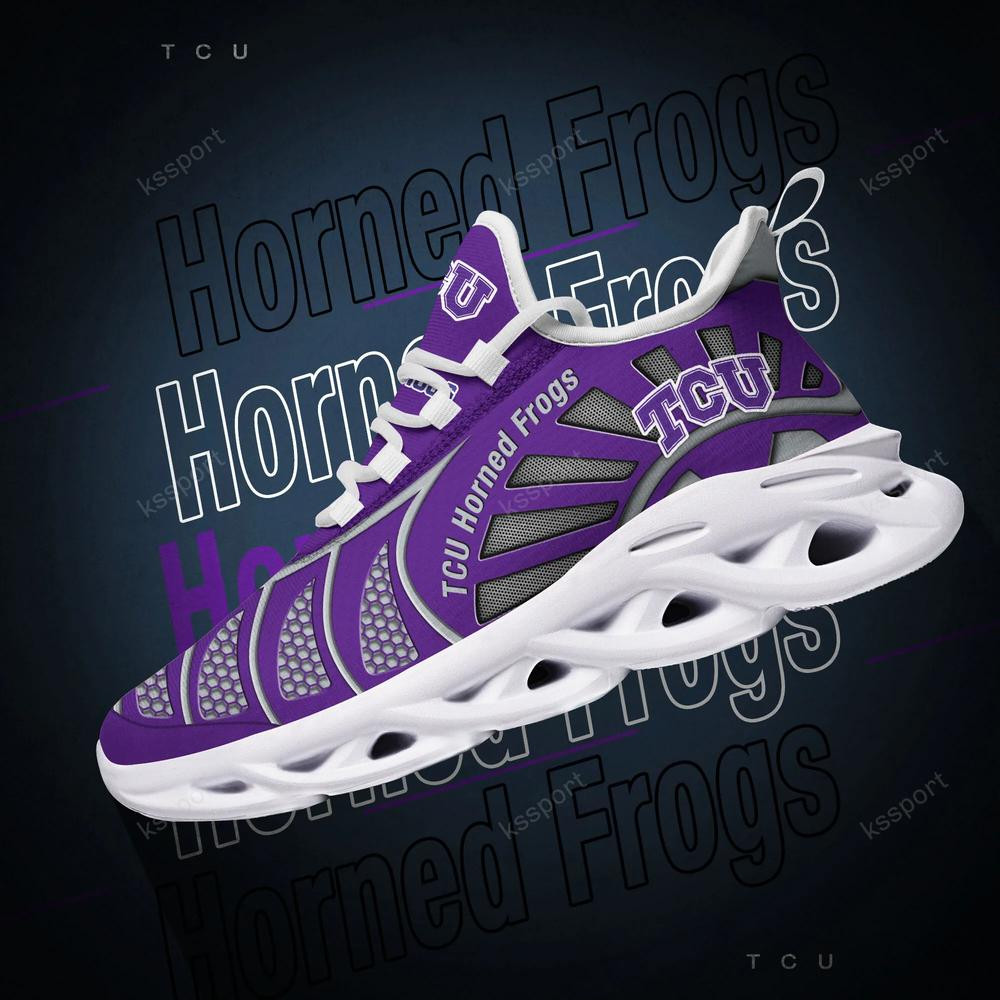 TCU Horned Frogs Max Soul Clunky, Black And White Running Shoes