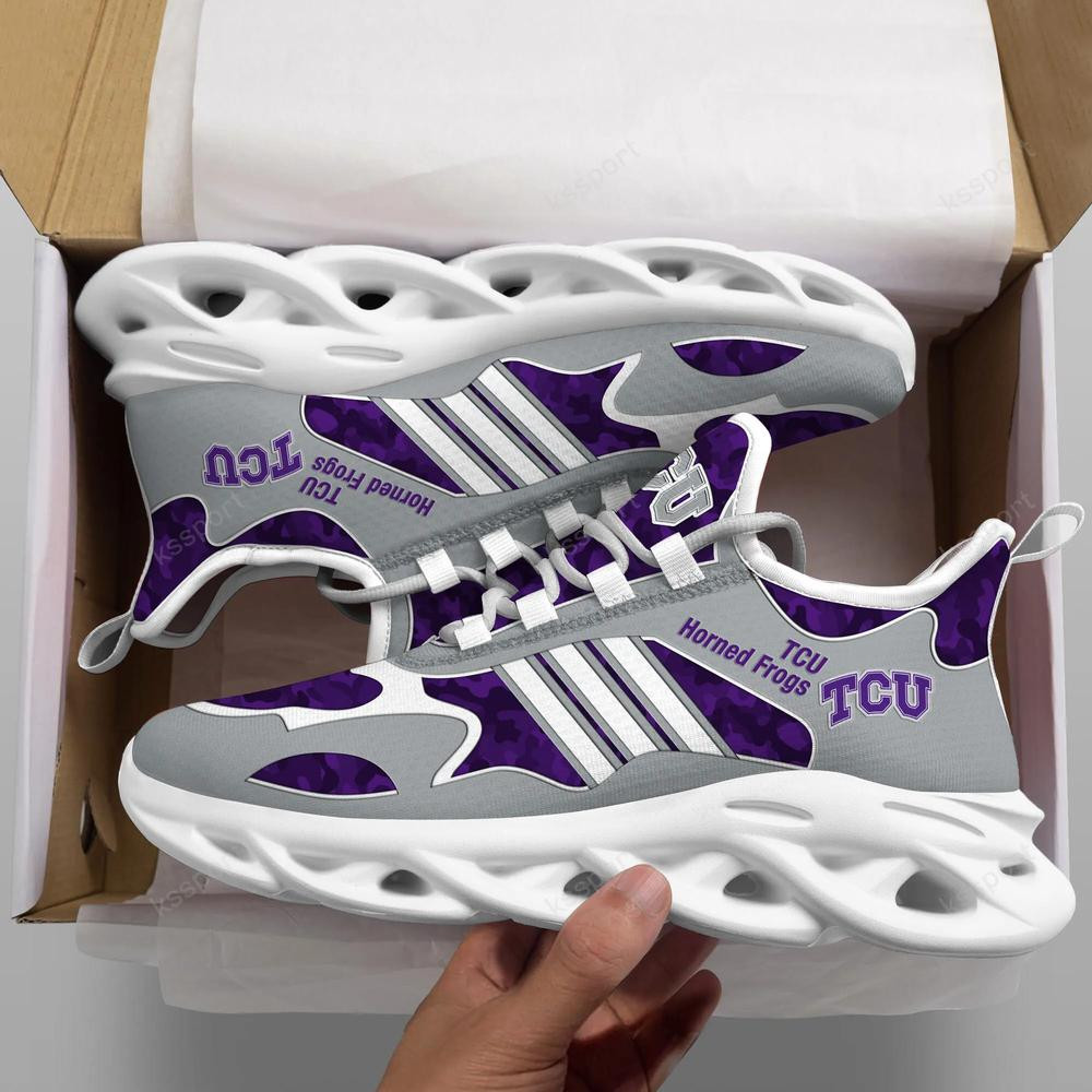 TCU Horned Frogs Max Soul Clunky, Camo Running Sneakers For Fan Ever