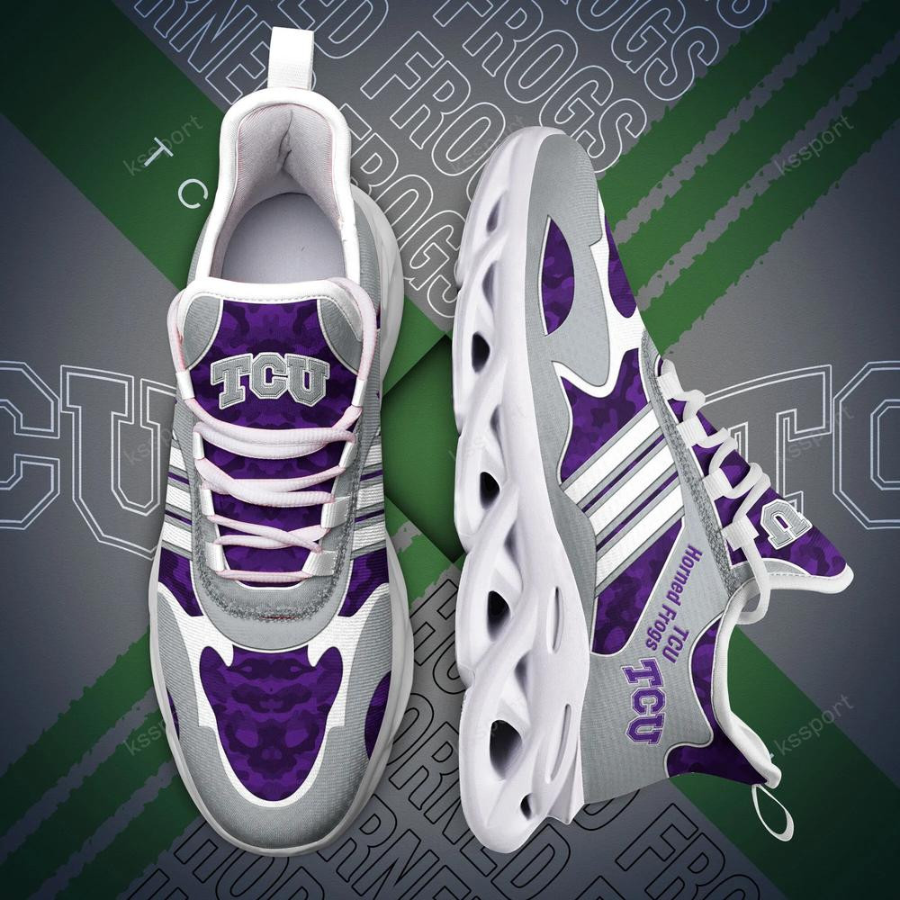 TCU Horned Frogs Max Soul Clunky, Camo Running Sneakers For Fan Ever