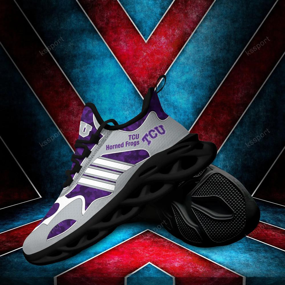 TCU Horned Frogs Max Soul Clunky, Camo Running Sneakers For Fan Ever