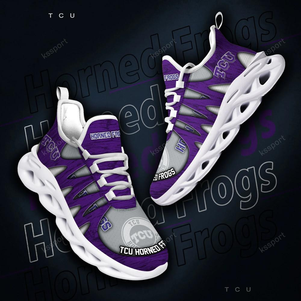 TCU Horned Frogs Max Soul Shoes, Running Sneakers