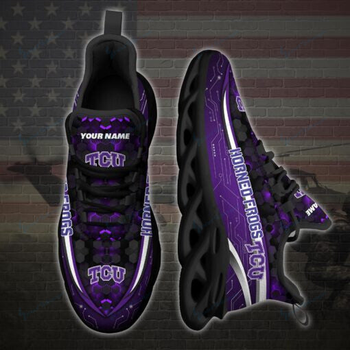 TCU Horned Frogs Personalized YZ Running Sneakers