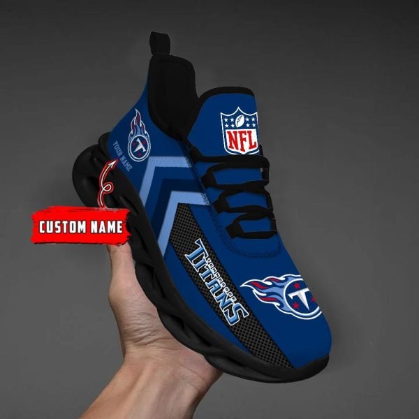 Tennessee Titans Black Max Soul Shoes 2026 Versions Custom Name 638