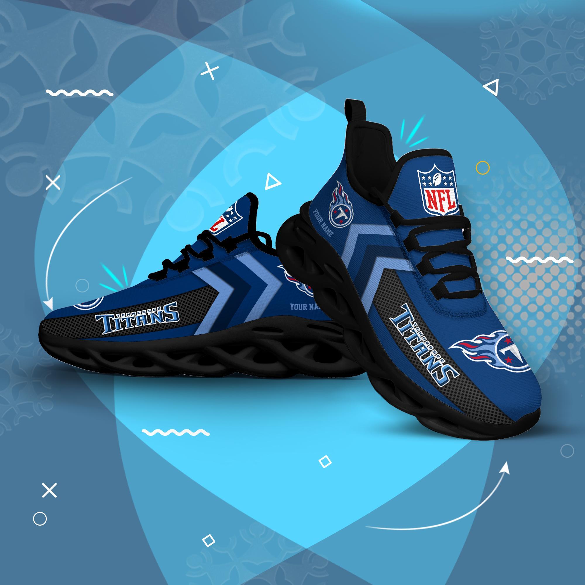 Tennessee Titans Black Max Soul Shoes 2026 Versions Custom Name 638