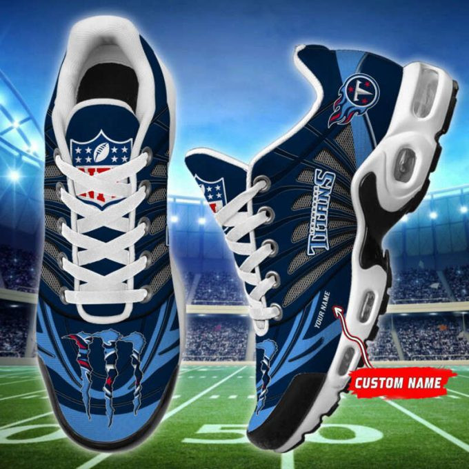 Tennessee Titans Monster Custom Name Air Max Shoes Air Cushion Sneakers