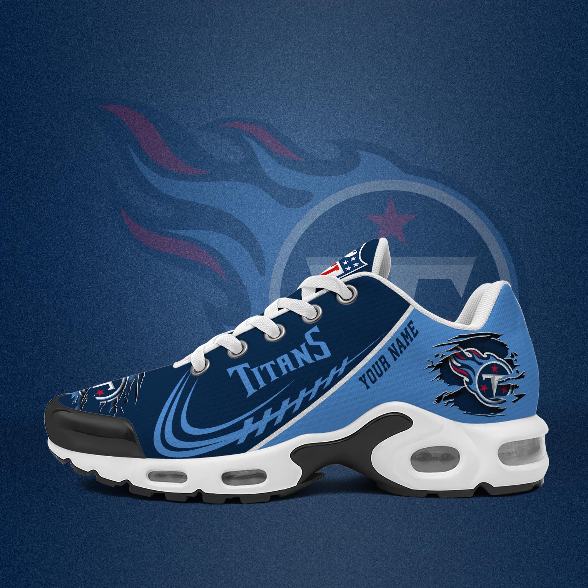 Tennessee Titans TN Shoes 2026 Version Custom Name