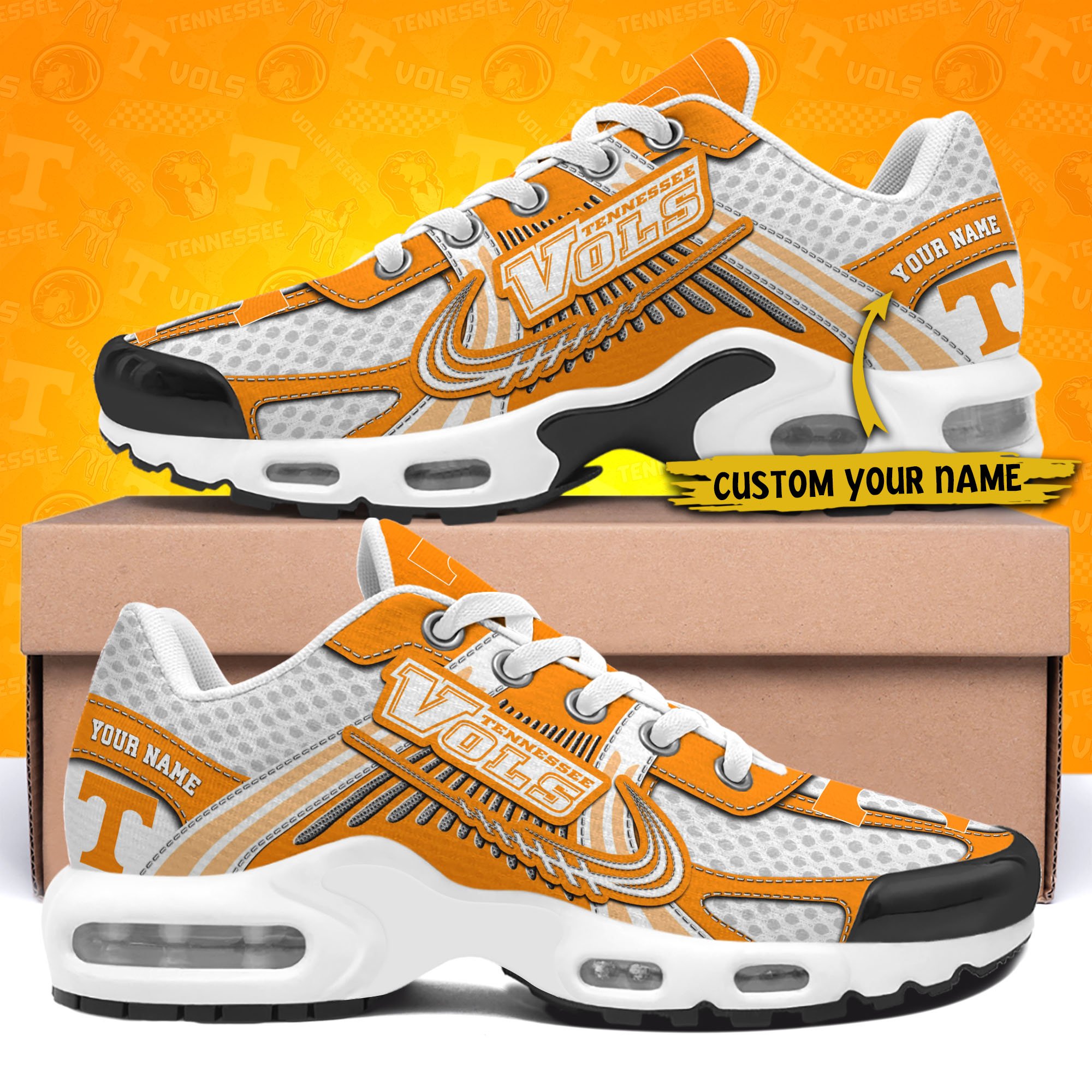 Tennessee Volunteers TN Shoes Custom Your Name, Sport Shoes, Gifts For Fans, Sport Gifts For Him ETRG-62360
